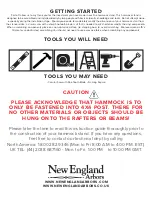 Preview for 2 page of New England Arbors Hammock Stand Assembly Manual