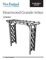 New England Arbors Heartwood Grande Arbor Assembly Manual preview