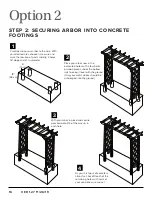 Preview for 16 page of New England Arbors Heartwood Grande Arbor Assembly Manual