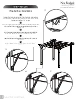 Preview for 16 page of New England Arbors Lenox Assembly Manual