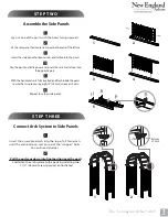 Предварительный просмотр 3 страницы New England Arbors Livingston Arbor Assembly Instructions