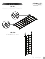 Preview for 3 page of New England Arbors London Trellis Assembly Instructions