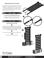 Preview for 4 page of New England Arbors London Trellis Assembly Instructions