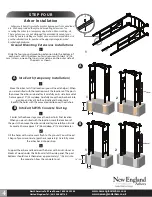 Preview for 4 page of New England Arbors London Assembly Instructions