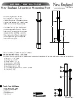 New England Arbors New England Decorative Mounting Post Assembly Instructions preview