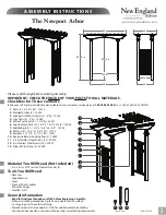 New England Arbors Newport Assembly Instructions Manual preview