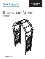 New England Arbors Rosewood Arbor Assembly Manual preview