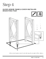 Preview for 9 page of New England Arbors Summerwood Craftsman Arbor VA68895 Assembly Manual