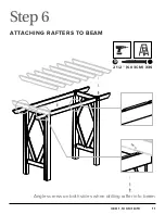 Preview for 11 page of New England Arbors Summerwood Craftsman Arbor VA68895 Assembly Manual