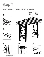 Preview for 12 page of New England Arbors Summerwood Craftsman Arbor VA68895 Assembly Manual