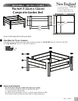 New England Arbors The 4x4 Composite Garden Bed Assembly Instructions preview