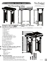 New England Arbors The Devonshire Arbor Assembly Instructions Manual preview