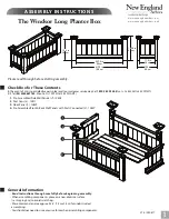 New England Arbors The Windsor Long Planter Box Assembly Instructions preview