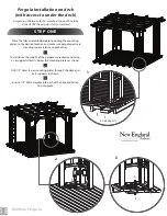 Preview for 18 page of New England Arbors Trellis Pergola Assembly Manual