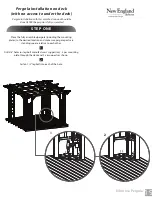 Preview for 19 page of New England Arbors Trellis Pergola Assembly Manual