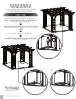 Preview for 20 page of New England Arbors Trellis Pergola Assembly Manual