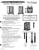 New England Arbors VA80205 Assembly Instructions preview