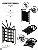 Preview for 4 page of New England Arbors Vienna Assembly Instructions