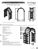 New England Arbors Westchester Arbor Assembly Instructions предпросмотр