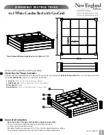 Preview for 1 page of New England Arbors White Garden Bed with GroGrid Assembly Instructions