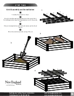 Preview for 3 page of New England Arbors White Garden Bed with GroGrid Assembly Instructions