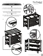 Preview for 3 page of New England Burbank Raised Potting Bench Assembly Instructions