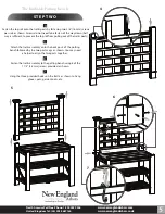 Preview for 5 page of New England Burbank Raised Potting Bench Assembly Instructions