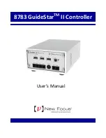 Preview for 1 page of New Focus 8783 GuideStar User Manual