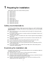 Preview for 8 page of New H3C Technologies H3C S6520X-SI Series Installation Manual