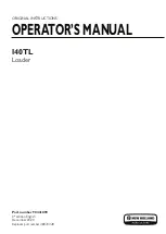 New Holland 140TL Original Instructions Manual preview