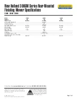 Preview for 1 page of New Holland 300GM Series Specifications