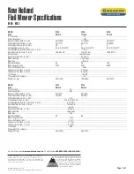 Preview for 1 page of New Holland 918H Specifications