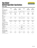 Предварительный просмотр 2 страницы New Holland BR7000 Series Specifications