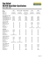 Предварительный просмотр 3 страницы New Holland BR7000 Series Specifications