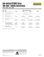 Preview for 2 page of New Holland CR9000 Series Specifications