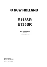 New Holland E115SR Workshop Manual preview