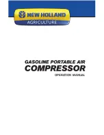 New Holland Gasoline Portable Air Compressor Operation Manual preview