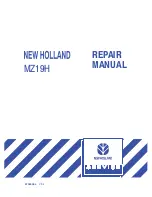 Preview for 1 page of New Holland MZ19H Repair Manual