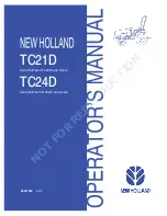 Предварительный просмотр 1 страницы New Holland TC21D Operator'S Manual