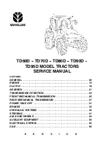 New Holland TD 60D Service Manual preview