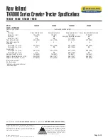 Preview for 2 page of New Holland TK4030V Specifications