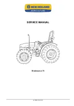 New Holland Workmaster 75 Service Manual preview
