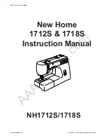 New Home 1712S Instruction Manual preview