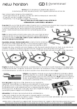 New Horizon GD 1 Owner'S Manual preview