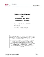 Preview for 1 page of New Japan Radio NJT8302 series Instruction Manual