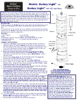 NEW MILLENIUM CONCEPTS Berkey Light Quick Start Manual предпросмотр