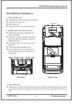 Preview for 5 page of New Pos Technology NEW7110 EFT-POS Product Manual