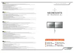 New Star Computer Products NEOMOUNTS NM-D135DSILVER Instruction Manual preview