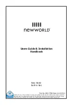 New World Built-in Gas Oven Users Manual & Installation Handbook preview