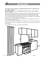 Preview for 26 page of New World NW 90cm GTDO AV Sta Instructions For Use - Installation Advice